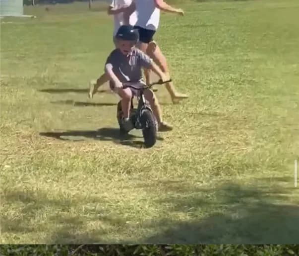 First laps on the grass