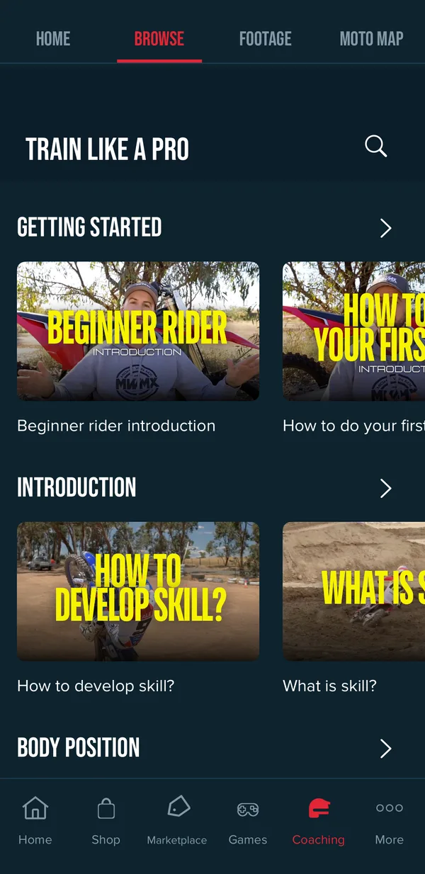 MWMX app coaching lesson library